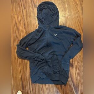 Navy gymshark zip up